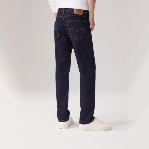Levi's Levi's new men's 502 classic low-rise tapered simple retro denim trousers dark blue 34 (32)