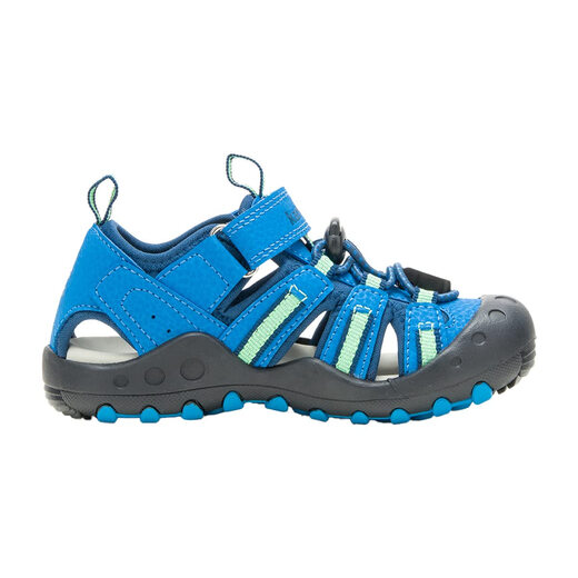 Kamik children's outdoor sports sandals, waterproof, breathable and lightweight, casual beach shoes for boys and girls, blue green 3 children