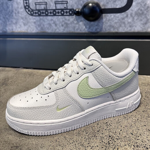 
Nike Air Force No. 1 board shoes for women AIR FORCE 1 AF1 SHADOW low top thick sole heightened casual sneakers IB3881-001 white green gray 37.5