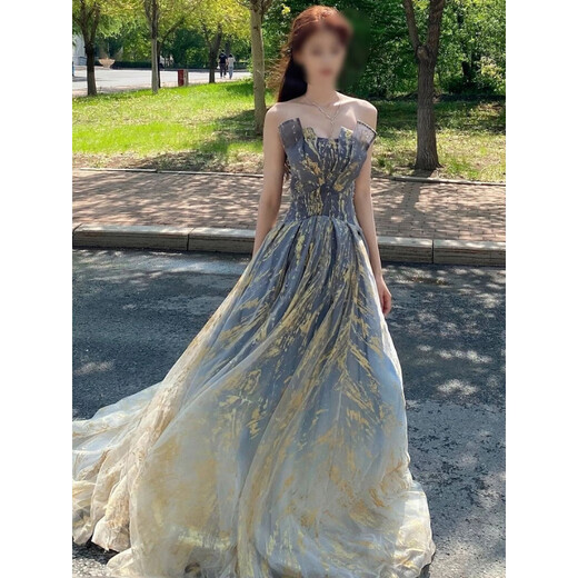 Rongyuege sense evening dress for women 2025 summer new coming-of-age ceremony 18-year-old student art exam performance elegant temperament main picture L