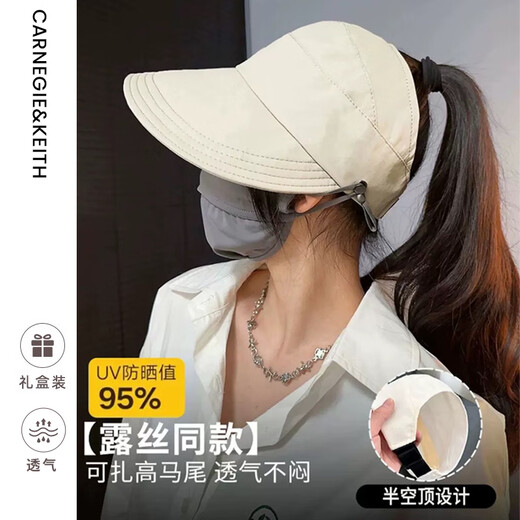 Carnegie / Keith Haute à séchage rapide pour femmes Vide haut chapeau de soleil pour les femmes Protection solaire Summer Souffoir pêcheur