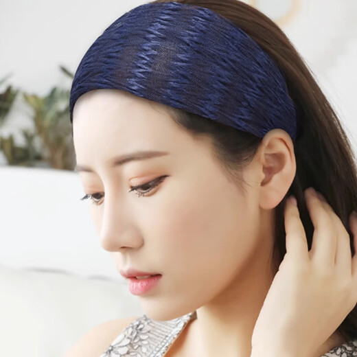 Tianzhu Pavilion Hairdresses for Covering Gray Hair Daily Wear Summer Mesh Hair Hoops Women's Hair Pressure Bandwidth Brown Color