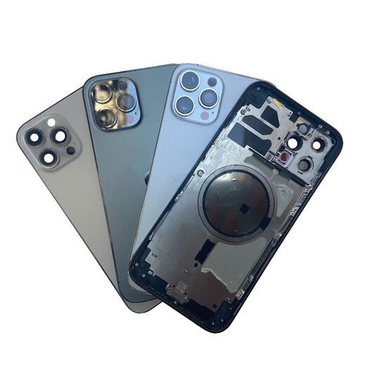 Y is suitable for Apple 12pro rear shell assembly back cover shell 12promax disassembly middle frame original glass shell 12 ProMAX National Bank Blue 95 National Bank Shell