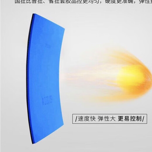 729狂飚3国套乒乓球胶皮高粘反胶套胶 弧圈快攻拉球强黏普狂飙3复刻 39度黑色蓝海绵弧圈 不带胶水