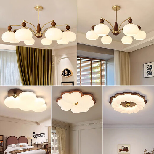 
Hongden medieval style chandeliers American retro living room chandeliers dining room bedroom main light French Nanyang style whole house lamp package 9901 model/6 head-three color light