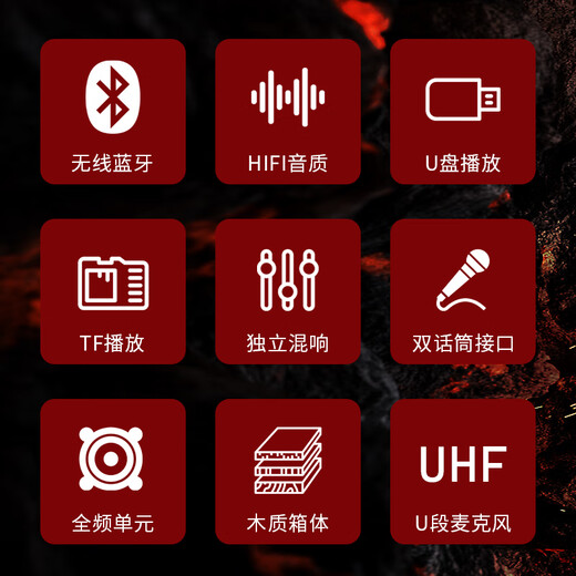 KONKA KTV audio set complete equipment home theater karaoke box conference stage speakers can be paired with karaoke machine H6 all-in-one karaoke machine