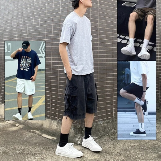马克华菲帆布鞋男透气夏季男鞋2025新款网面小白鞋子男士休闲板鞋 白色 （送品牌袜子） 40 （皮鞋尺码）