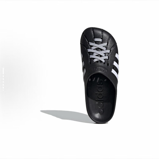 阿迪达斯阿迪达斯ADILETTE CLOGS舒适耐磨EVA包头运动拖鞋男女同款米白黑 JH9848黑白 42 (260mm)