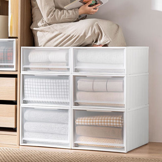 
Danube Dream Storage Box Drawer Plastic Household Clothes Wardrobe Storage Box Storage Box Transparent Organizing Box 9226 Deep 38 Width 30 Height 19 One-pack Price 365 days/Ten Years Warranty/Damage