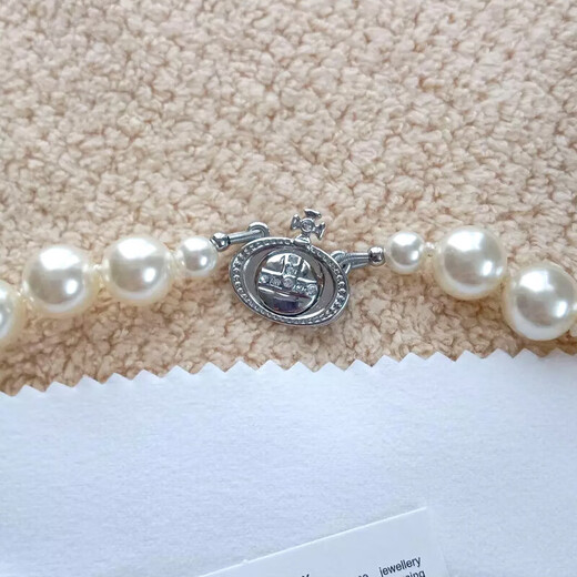 Vivienne Westwood (Vivienne Westwood) purchasing spot Queen Mother Necklace Star Same Style Flagship Authentic Saturn Pearl Necklace Gift Birthday Gift Silver-Saturn Pendant Clavicle Chain