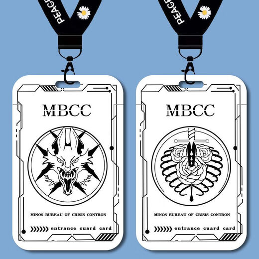 Fehlende MBCC Director Icon Student Card Set Schulkarten Marken -Bus -U -Bahn -Kartenkarte Wasserkarte B15828 Long Lanyard + Campus Card Clutch