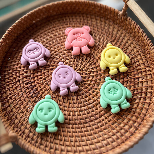 
Vision cartoon steamed bun mold mini egg boy party expression one bite small steamed bun cartoon SN2687 (four models) full set of 6 models