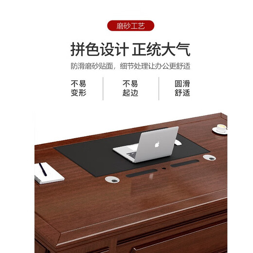 ZHONGWEI boss desk supervisor desk president desk office simple modern executive desk leader desk 2 meters including double cabinets