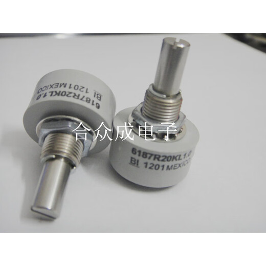 Potentiomètre de lim BI 6187R2K Capteur d'angle potentiomètre Potentiomètre en plastique conducteur 6187R2K Oui