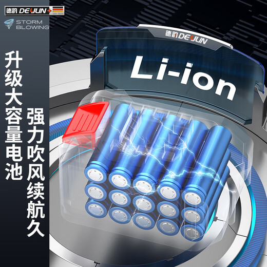 Kezhitu CHARGING HEIRS DRÉSIER PHAUN SOOT Gun Tamin Swel Met Dust Grab Dust High Pression Blower Pneumatic Tool Blow Snow Clean Dywew Storm Blue 3888TV Electric One One Charge [