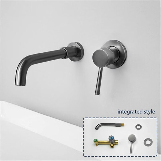 Kohlers neues Home Retro Wall-Wasserhahn versteckt in bedeckte heiße und kalte Kupfer Badezimmer Waschbecken Waschland SH-713F Antique-Bras-Gelenk
