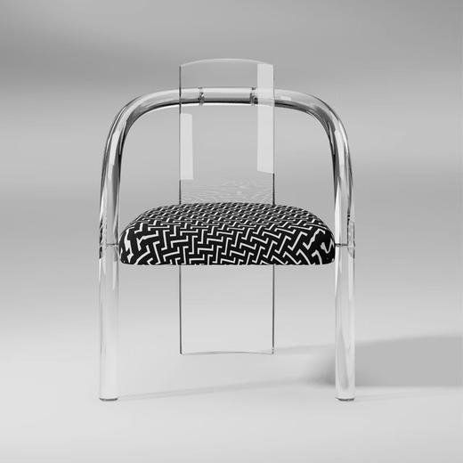 Zailu Internet celebrity dining chair makeup chair transparent acrylic chair casual dressing table stool simple modern chair single product chair single product