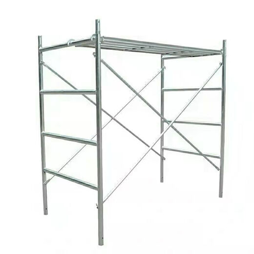 热镀锌移动脚手架工程四杠形活动架建筑龙门架家用装修架厂家直销 1米-1.8米-0.95米/半架 型钢踏板