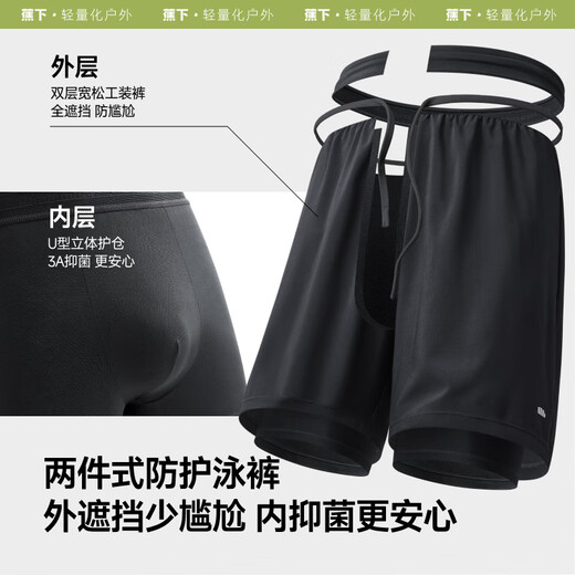 Beneunder Herren Badeanzug Sommerstrand Sonnenschutz Badeanzug Badeanzug Schwimmstämme Schnelltrockne atmungsaktives langärmeliges Badeanzug GP087