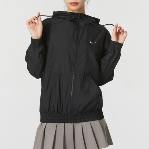 Nike (Nike) Frauensportanzug 25 Frühling Neue Kapuze-Windschutzjacke gewebt