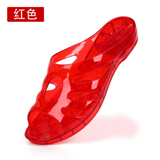 Trendy Medusara Crystal Pvc Sandals Summer Tacón bajo cómodos zapatos de mujer de moda 1478 Brown 36