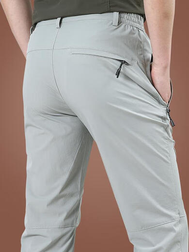Joeone Ice Silk Herrenhose Outdoor Schnellrocknen Hosen Herren Sommer Dünne Herren-Freizeithosen dehnen lose Sportlänge 9855 [Militärgrün] dünne M 170spezifikationen (Empfohlen 120b