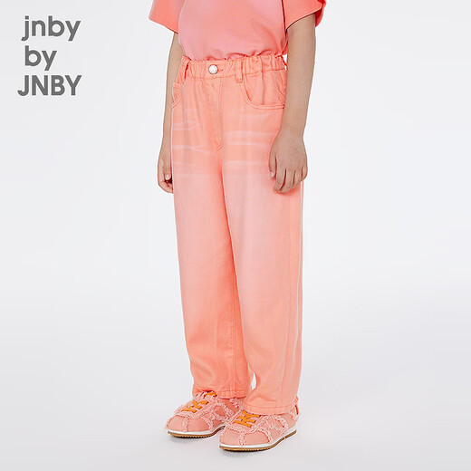 jnby by JNBY新款江南布衣童装牛仔裤25春男女童1P3E11240 679/荧光粉 130 cm
