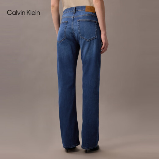 Calvin KleinJeans【凉感】25春夏新款女士美式复古ck宽松微喇牛仔裤47AB724