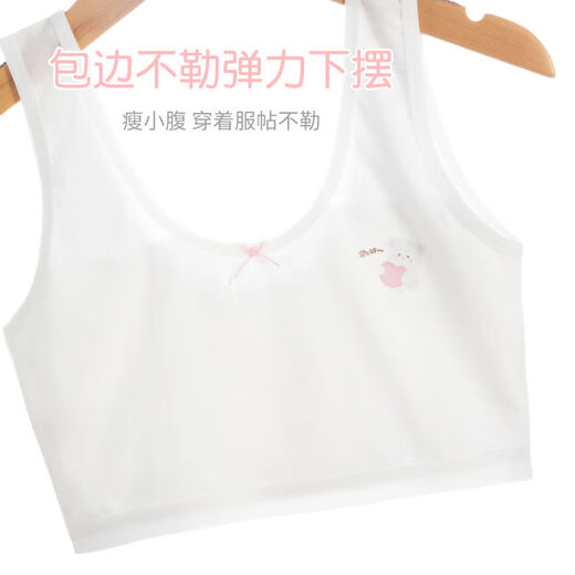 Tingguagua Girls Underwear Rear's Underwear Desarrollo de la ropa interior de la escuela primaria VEST 9 años 12-10 Girls sujetador de algodón Etapa de algodón