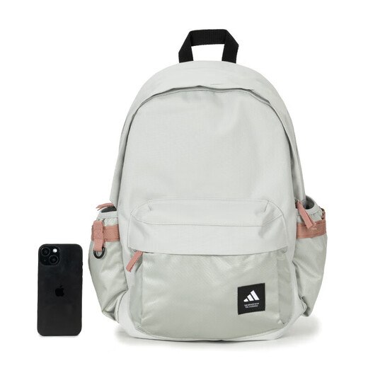 Adidas Rucksack für Männer und Frauen Neue Outdoor Casual Lightweight Student Rucksack Vielseitiger tragbarer Sporttasche JX5008 Miracle Silver Misc