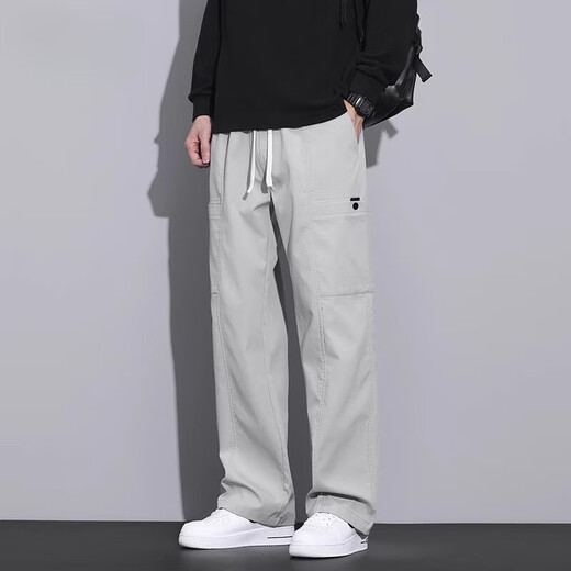 JEEP SPIRIT吉普工装休闲裤男士秋冬季男裤2025新款直筒裤伞兵运动长裤子加绒 9856军绿色 XL 【121-140斤】