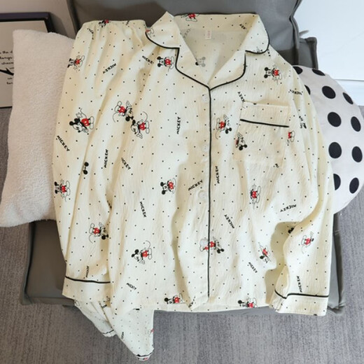 Rongxitu (Rongxitu) Koreanisch gestreifter Cartoon Cloud Cotton Pyjamas zweiteilige Set für Outdoor-Kleidung 826# vertikaler Dachshund Hund 175 l