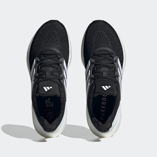阿迪达斯 （adidas）男鞋女鞋 夏季新款运动鞋Pure Boost网面透气轻便缓震跑步鞋 IF4839/黑白/网面透气 36.5 (内长225mm)