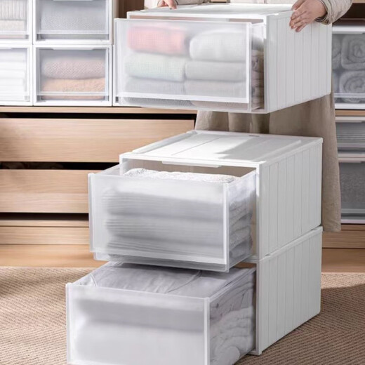 Yonghuan drawer shoe storage box Clothes storage box Plastic storage cabinet Transparent storage box Clothes sorting box Shoe box 9226 Depth 38.3 Width 29.5 Height 18.8