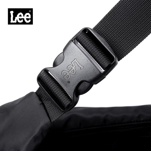 LEE crossbody bag men's 2025 new outdoor leisure large capacity shoulder bag women commuting postman bag trendy student schoolbag blue black