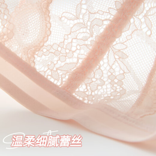 六只兔子（six rabbit）前扣美背内衣女小胸聚拢文胸显大升杯无钢圈不空杯胸罩 米白 70A B