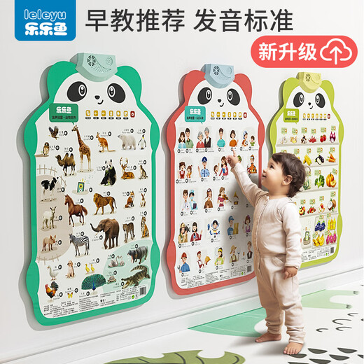 Leleyu (leleyu) panda audio wall chart early education learning machine children's toys baby literacy table wall stickers boys and girls birthday gifts