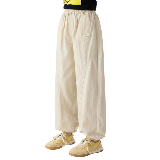 Yoyo One (Yoyo One) Girls 'Hosen für Sommerdünne Kinder 2025 Neue Frühlingsfrüchte schnell trocknende Jogginghosen für mittelgroße Kinder-Freizeithosen 15265 Aprikosenfarbe 120 120 cm