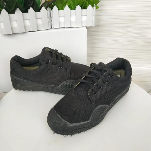 3520 Frühlings- und Herbst -Ackerlandschuhe Herren Gummi Vulkanisierte Sohle Trainingschuhe Arbeitsschutz Leinwand Gummischuhe Konstruktionsstelle Schwarz 39