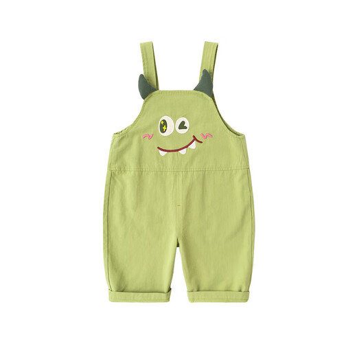 Dudujia 100% cotton baby cotton pants children spring and autumn boys cartoon overalls girls casual pants green 100