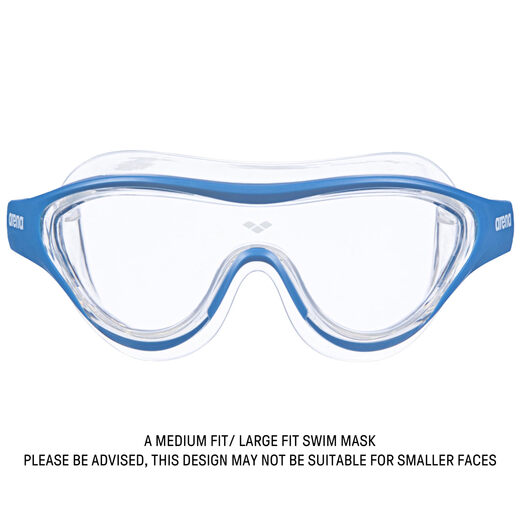 Arena The One Adult Swim Mask Large Clear/Blue One Size