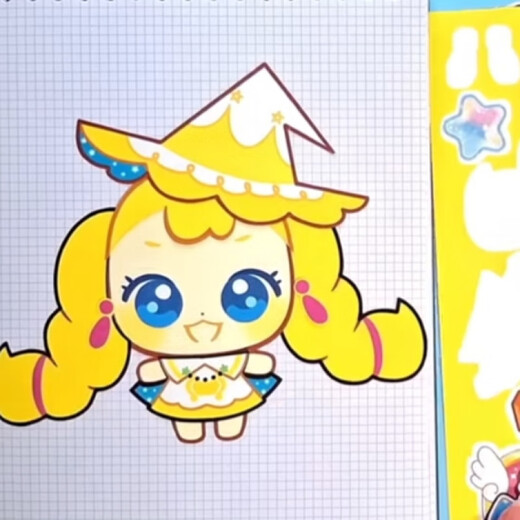 Weing neu wundervolle süße Kleideraufkleber DIY Kinder handgefertigt kreativer Fokusaufkleber Spielzeug Sanrio Dress-up-Aufkleber (8 Bilder)