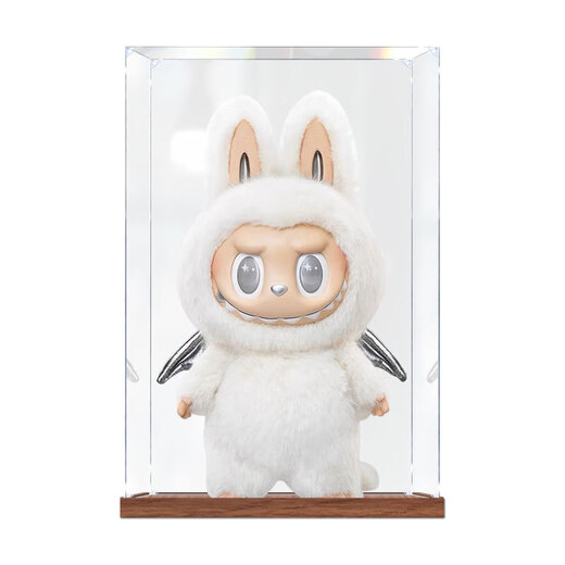 Акриловая ящик Hualeji Acryl Display подходит для Pop Mart Labubu Cloudy и Sunny Archangel Zimomo Big Leader Doll Doul Proundery Modeld (может увеличить лето, Dachunye, время без клей CHI S-Class (не включая игрушки)