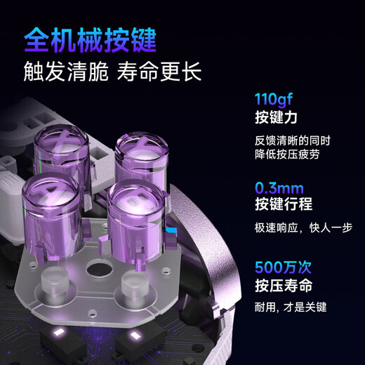 EasySMX Meteor D10 wireless game controller TMR rocker double-cut trigger Switch2 Bluetooth PC Android Apple mobile phone computer mobile game Steam Ming Mo Yuan Xu Zhi Yu Xing Meng Zi