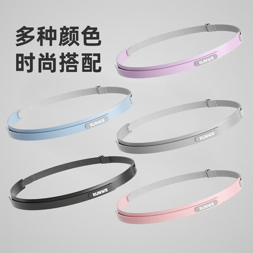 Xulin Deutsche Marke Sweat Guide Belt Herren Anti-Vorgurant-Gürtel Sportband schweißabsorbierendes Stirnband Frauen mit Anti-Sweat-Silikon-Stirnband Anti-Rutsch-Temperament grau [weiches Silikon]