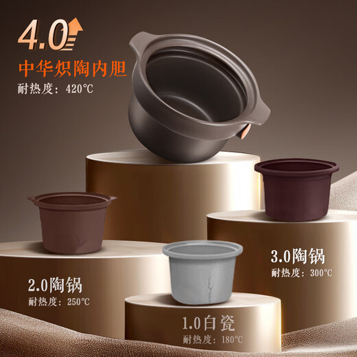 SUPOR electric stew pot, household 5L large-capacity soup pot, electric stew pot, multi-function pot, high-power electric stew pot, direct stew electric stew pot, nutritional food supplement pot, porridge artifact, micro-pressure stew + 1.5H fast soup, Chinese incandescent pottery liner 5L