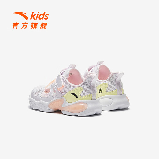 ANTA Children's Sandals Girls' Shoes 2025 Summer New Product Wing Flash Flash Light Outdoor Frame Shoes Beach Shoes Anta White/Pink White/Orange-1 25