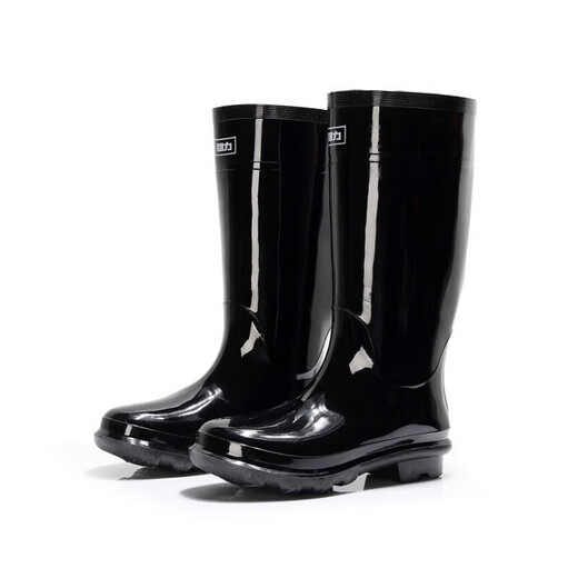 Acid-proof and alkali-proof and oil-proof men's high-tube rain boots beef tendon sole anti-slip sole medium-tube men and women's rain boots low water top Shanghai double-cost matte 902 men's high-tube 41
