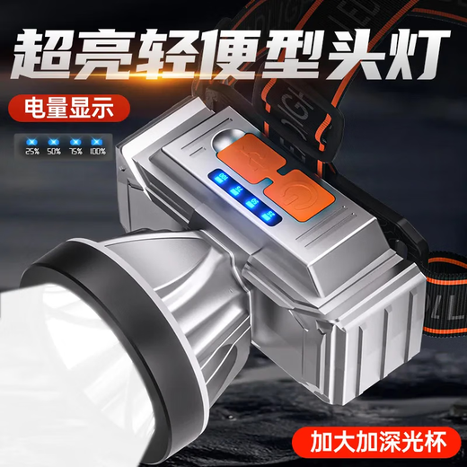 TLXT Japan importiert qualitativ hochwertige LED-Scheinwerfer mit starken leichten langfristigen wiederaufladbaren, wasserdichten, superhellen Kopffischern Huangguang [Super Bright 5900W] Elektrisches Display/Standby 699