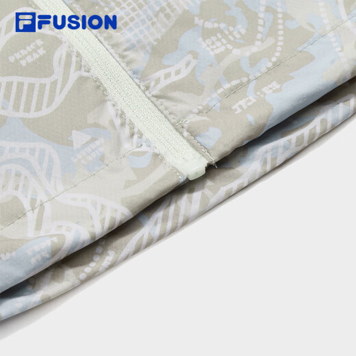 Fila Fusion Ice Machine Traje Woven Woven Women's 2025 Summer Nuevo casualidad informal de protección solar con capucha